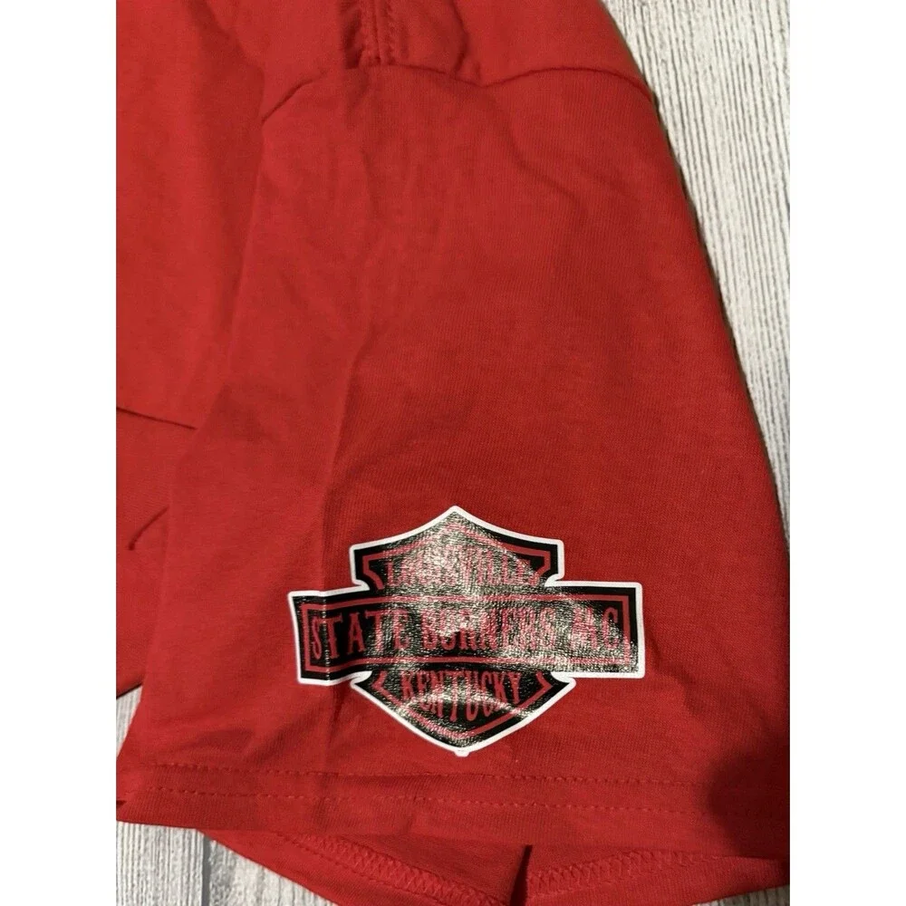 Louisville State Burners Motorcycle Club MC Graphic T Shirt Size 4XL XXXL Red